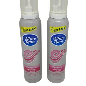 White Rain Volumizing Weightless Mousse 5 oz Provitamin B5 Vitamin E 2PK
